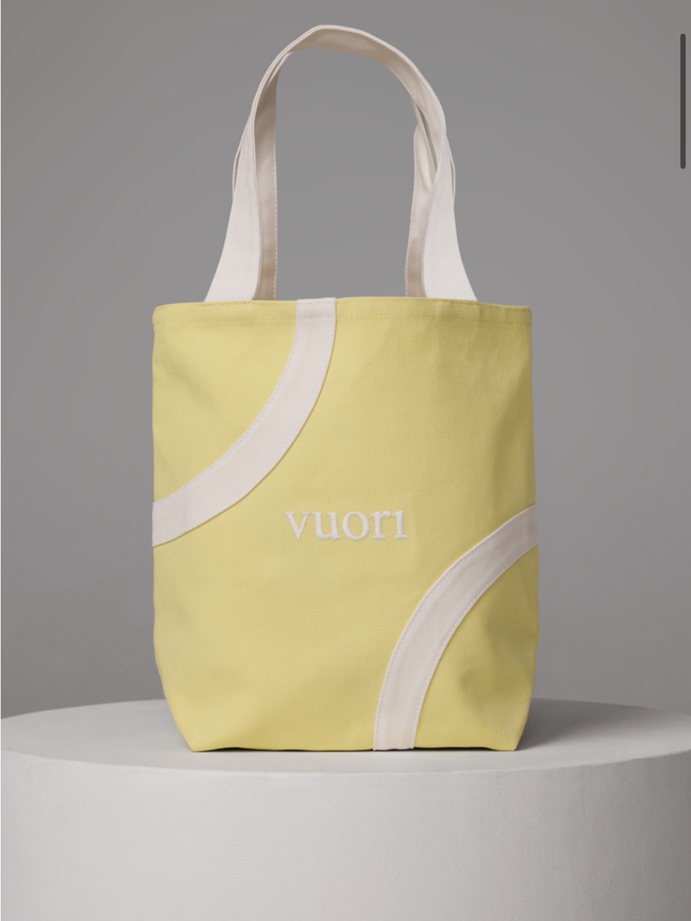 Vuori Yellow Canvas Tote with Cream Accents! Limited edition!